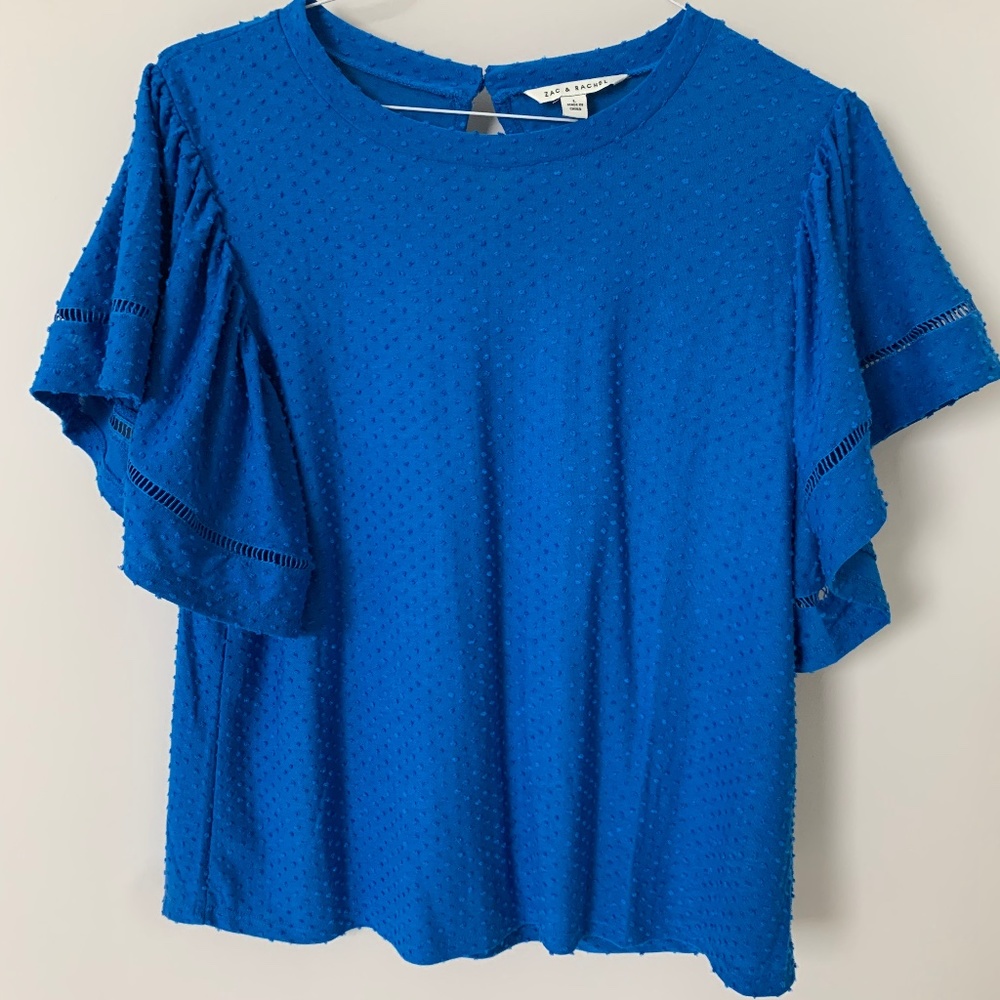 Pretty Blue Zac & Rachel top